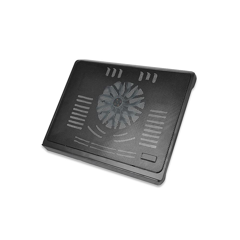 ednet Notebook-Kühler für bis zu 17.3" 140 mm Lüfter höhenverstellbar schwarz