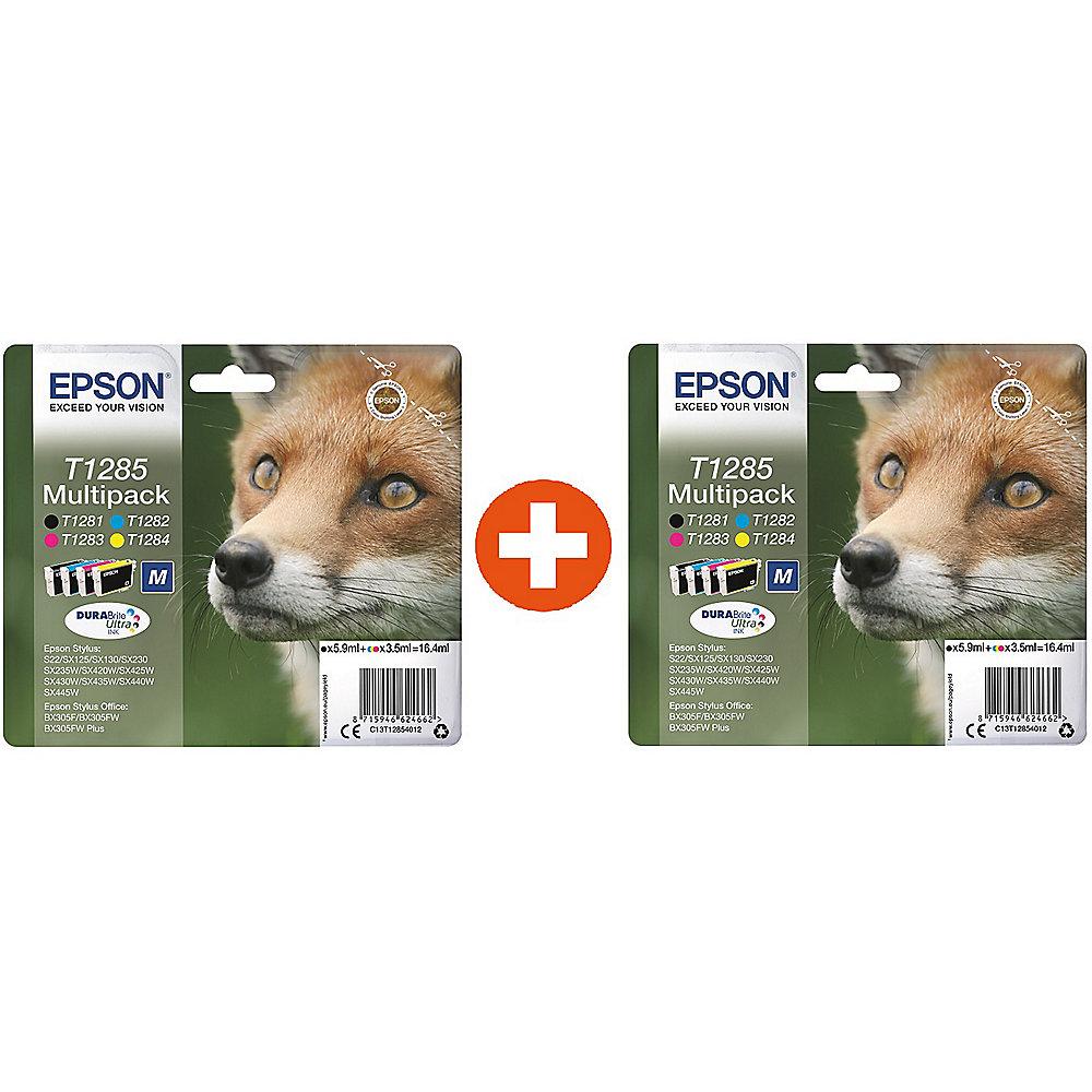 Epson 2x Druckerpatronen Multipack T1285 / C13T12854012 (BK, C, M, Y)