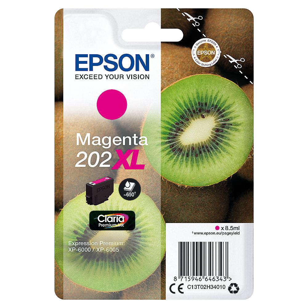 Epson C13T02H34010 Druckerpatrone 202XL Magenta ca. 650 Seiten