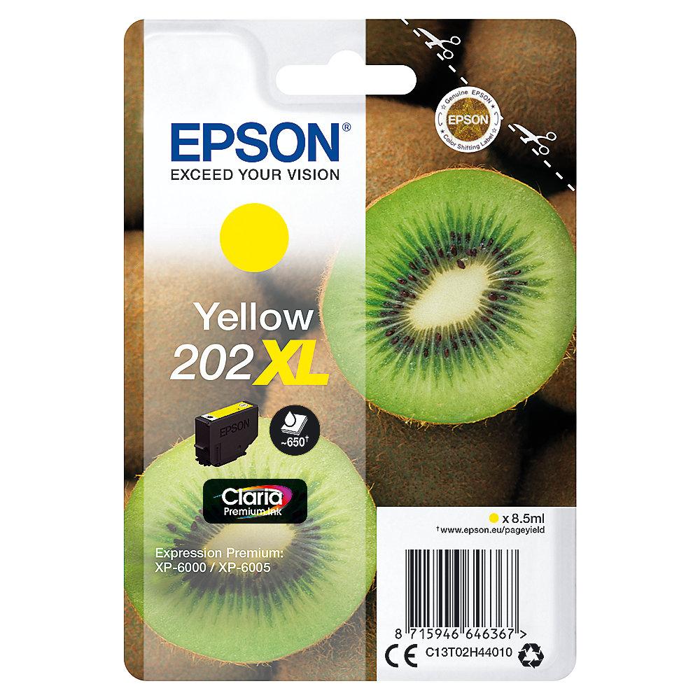 Epson C13T02H44010 Druckerpatrone 202XL Gelb ca. 650 Seiten
