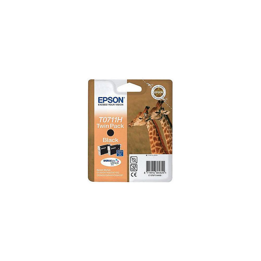 Epson C13T07114H10 2x Druckerpatrone schwarz T0711