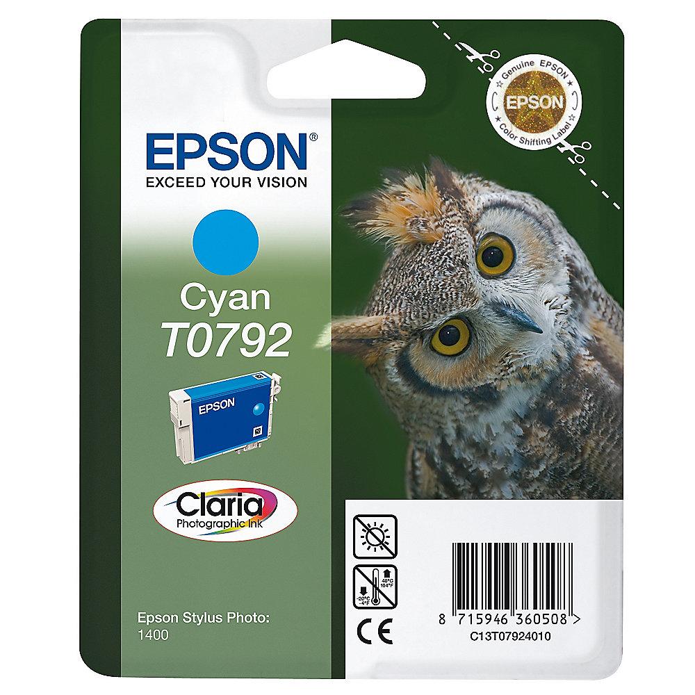 Epson C13T07924010 Druckerpatrone T0792 cyan