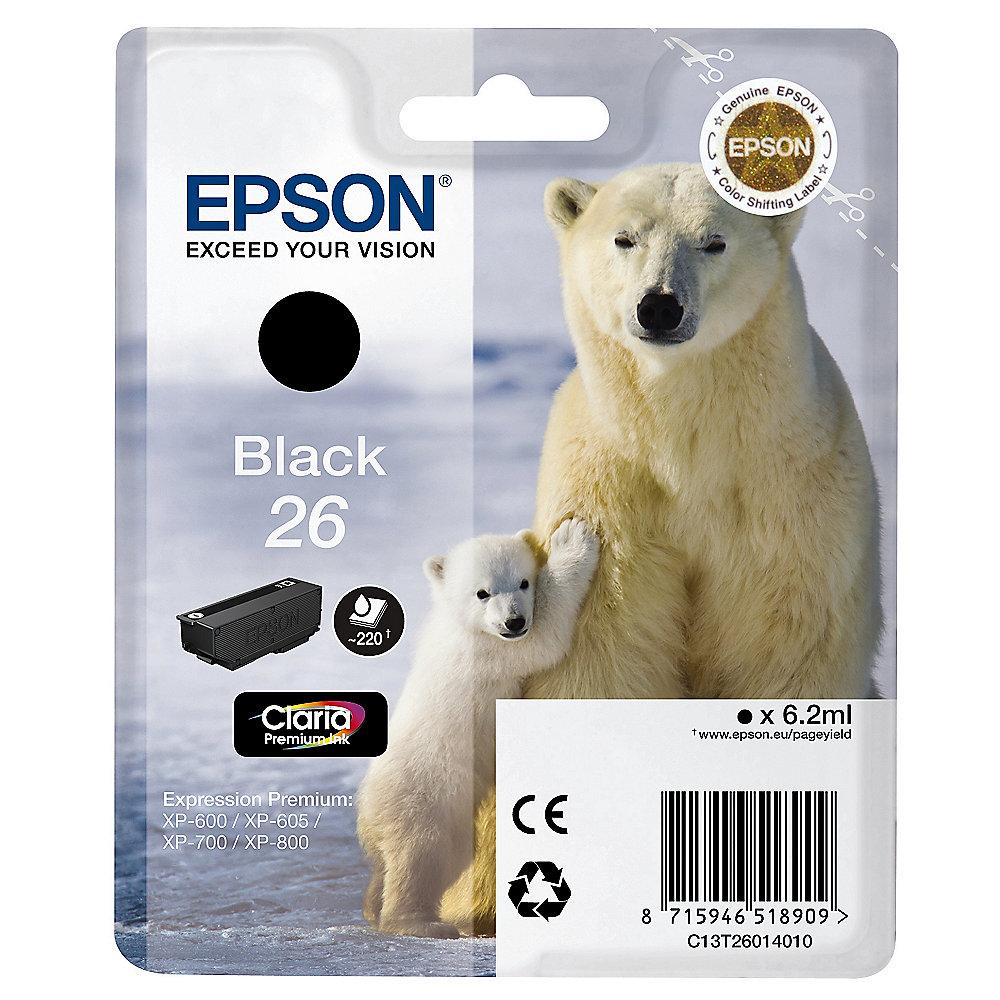 Epson C13T26014010 Druckerpatrone 26 schwarz