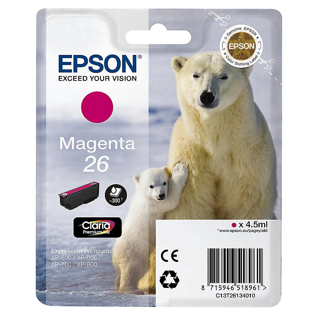 Epson C13T26134010 Druckerpatrone 26 magenta