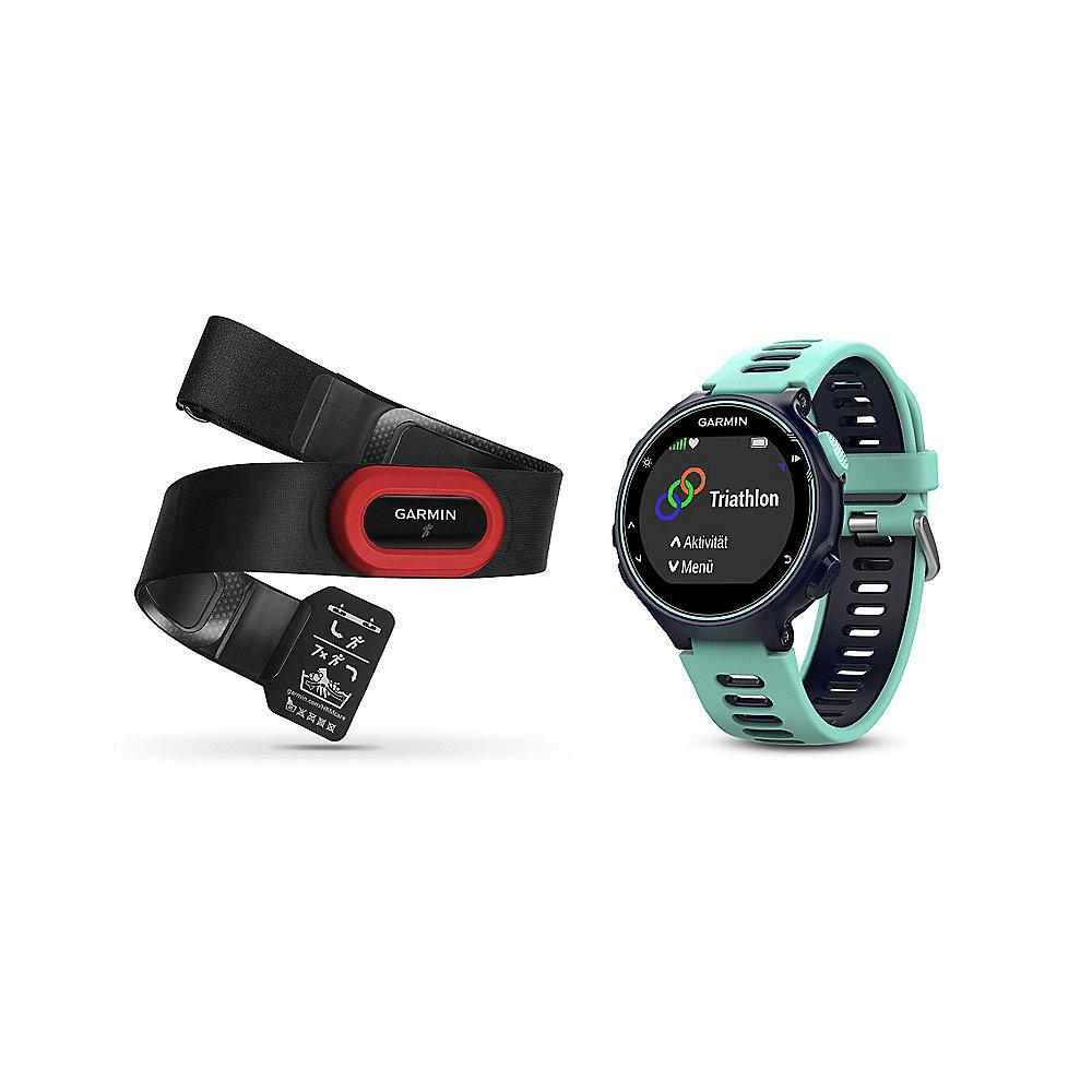 Garmin Forerunner 735XT Multisportuhr blau/frost Run Bundle inkl. Brustgurt