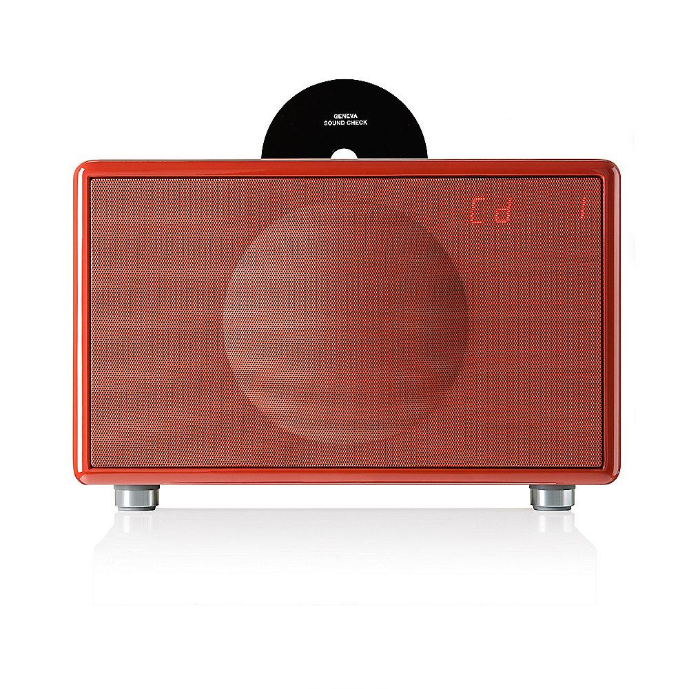 Geneva Classic/L CD-HiFi System mit UKW/DAB-Plus Radio BT - rot