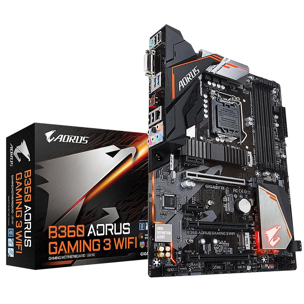 Gigabyte AORUS B360 Gaming 3 WIFI ATX Mainboard 1151v2 (Coffee Lake)