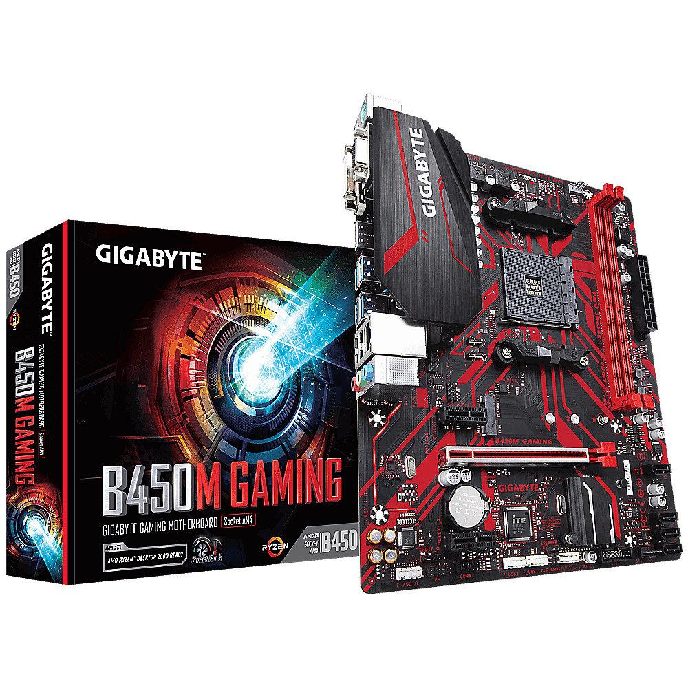 Gigabyte B450M Gaming mATX Mainboard Sockel AM4 M.2/HDMI/DVI/VGA