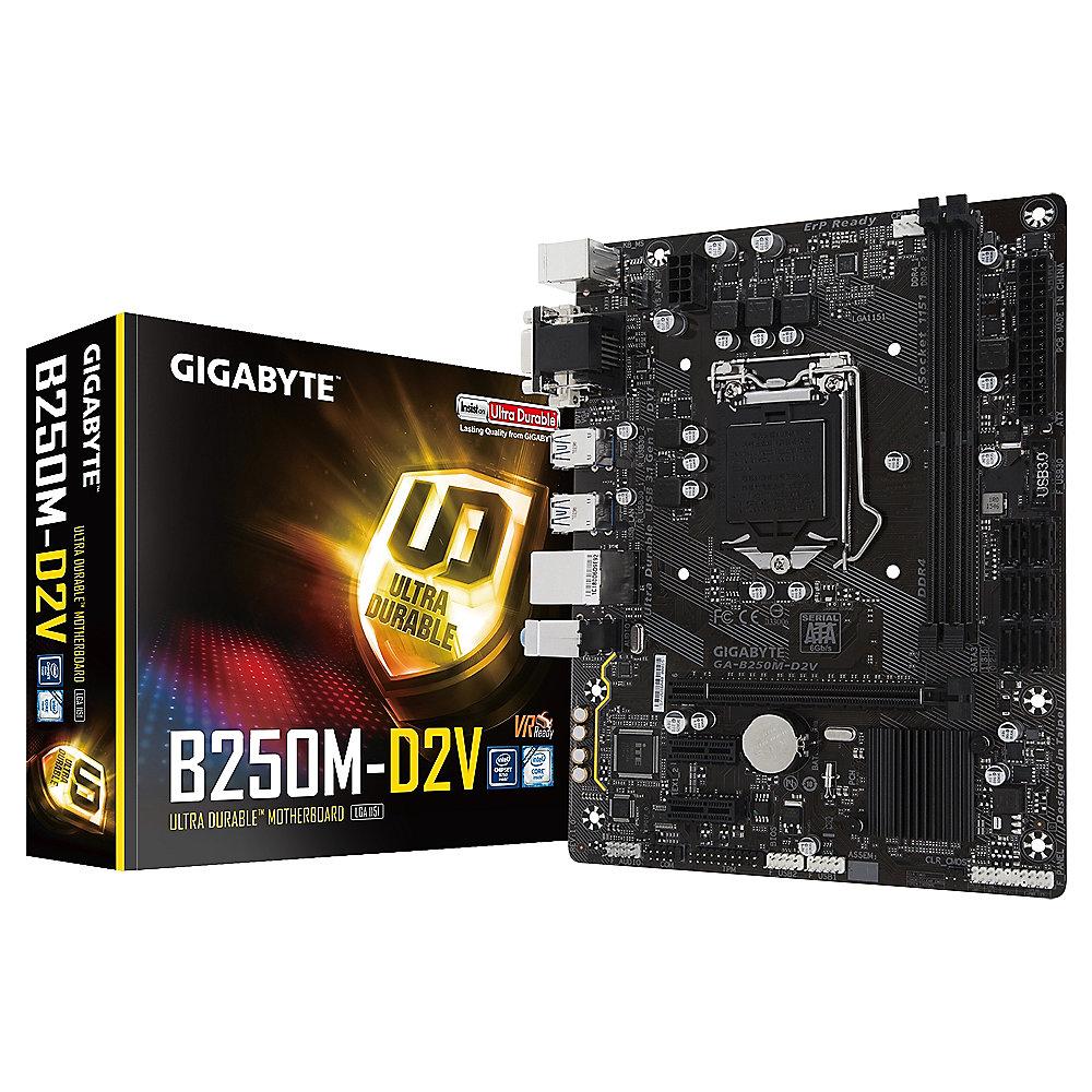 Gigabyte GA-B250M-D2V mATX Mainboard Sockel 1151 VGA/DVI