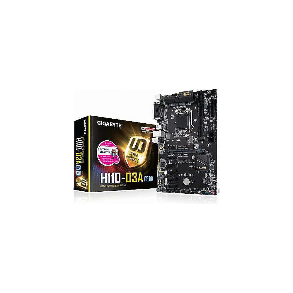 Gigabyte GA-H110-D3A REV.1.0 BTC Bitcoin ATX Mainboard Sockel 1151