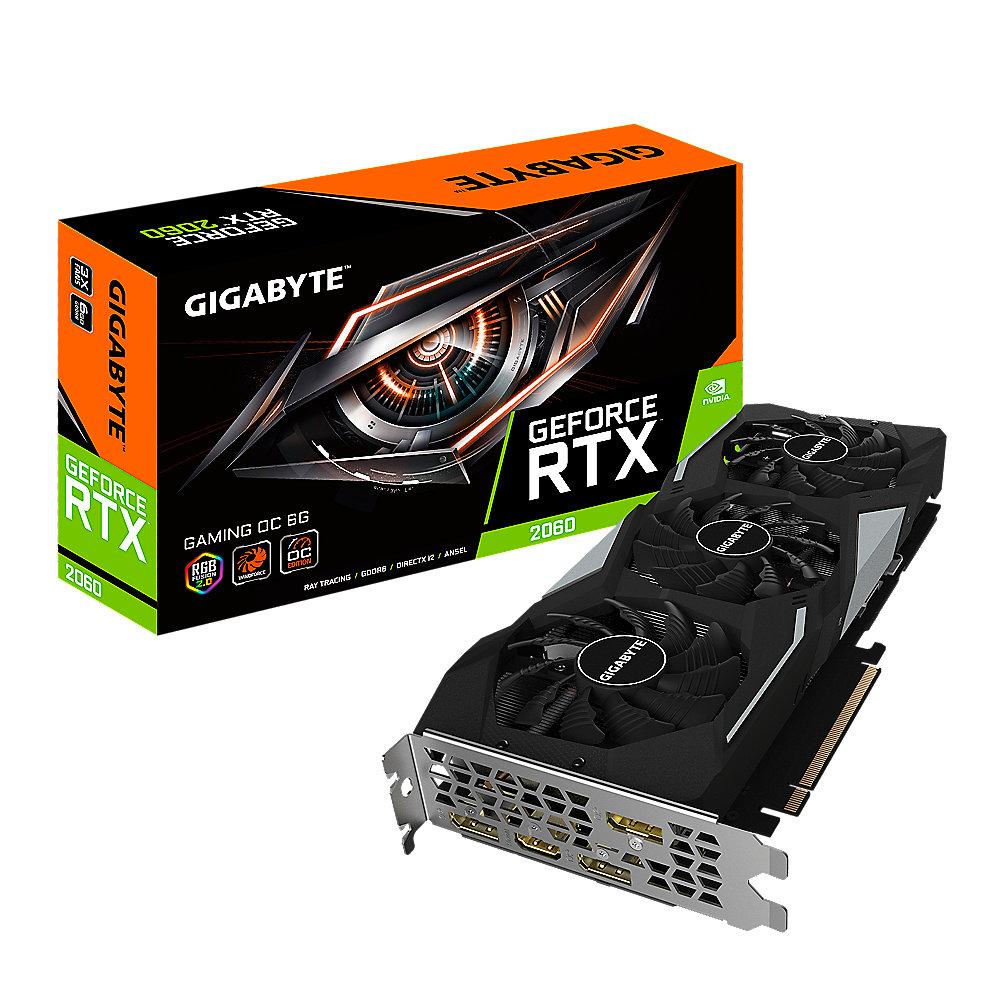 Gigabyte GeForce RTX 2060 Gaming OC 6GB GDDR6 Grafikkarte HDMI/3xDP