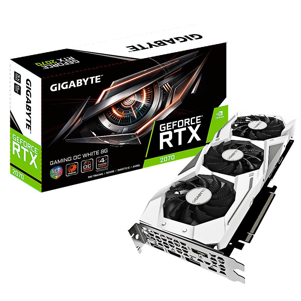 Gigabyte GeForce RTX 2070 Gaming OC White 8GB GDDR6 Grafikkarte HDMI/3xDP/USB-C
