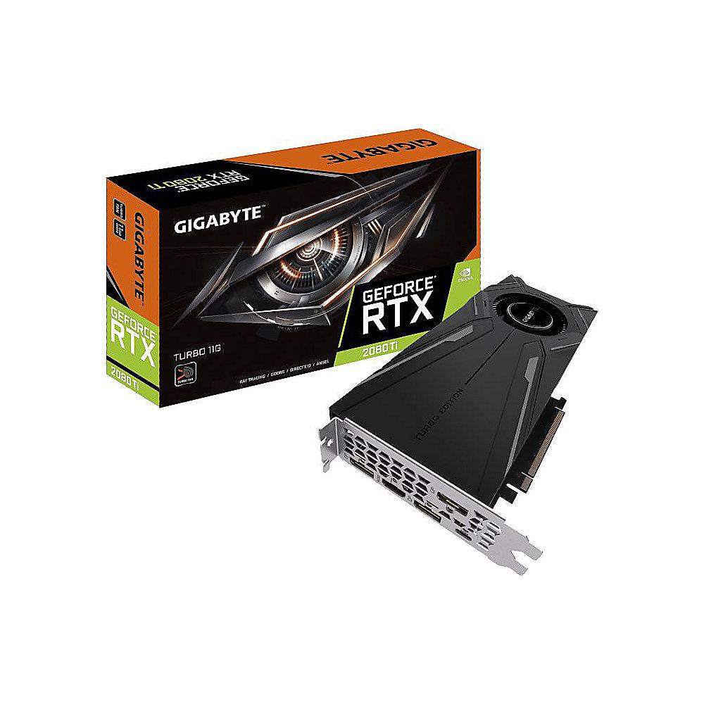 Gigabyte GeForce RTX 2080Ti Turbo 11GB GDDR6 Grafikkarte HDMI/3xDP/USB-C