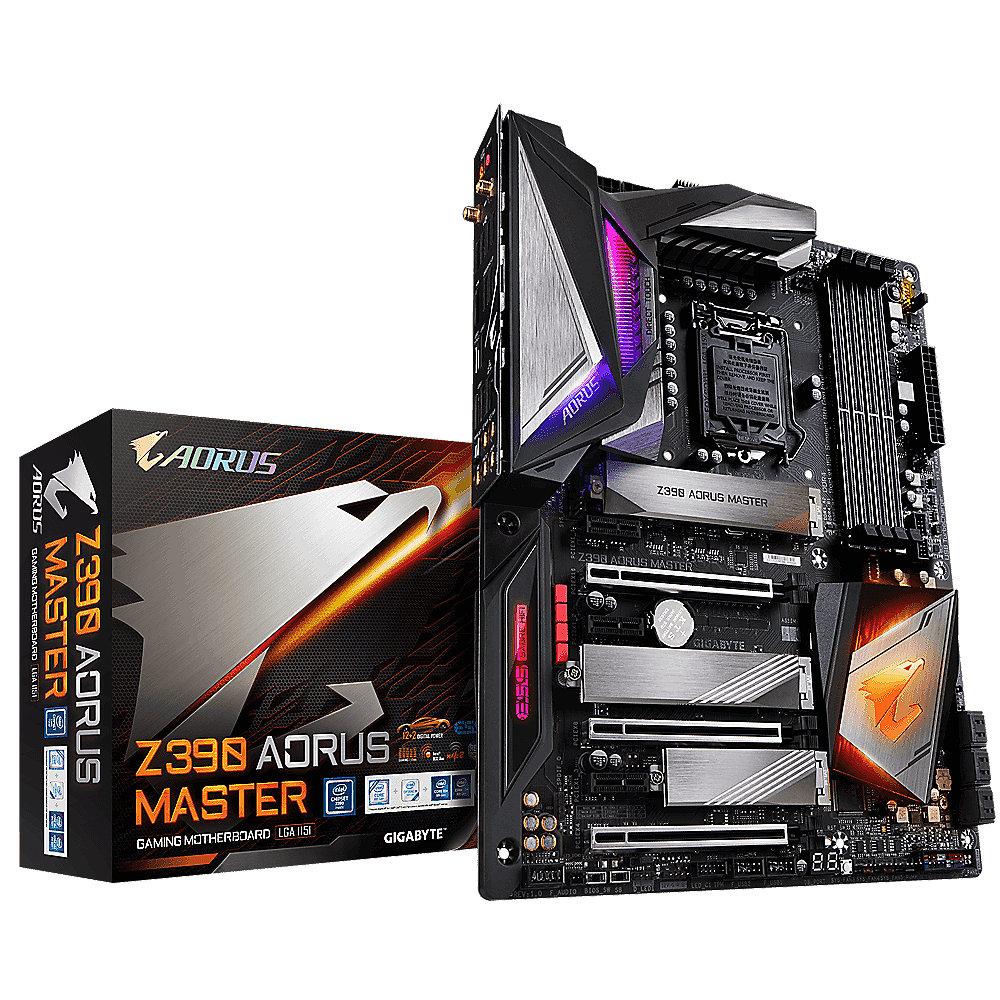 Gigabyte Z390 AORUS MASTER ATX Mainboard Sockel 1151 HDMI/3xM.2/SATA/WIFI/USB3.1