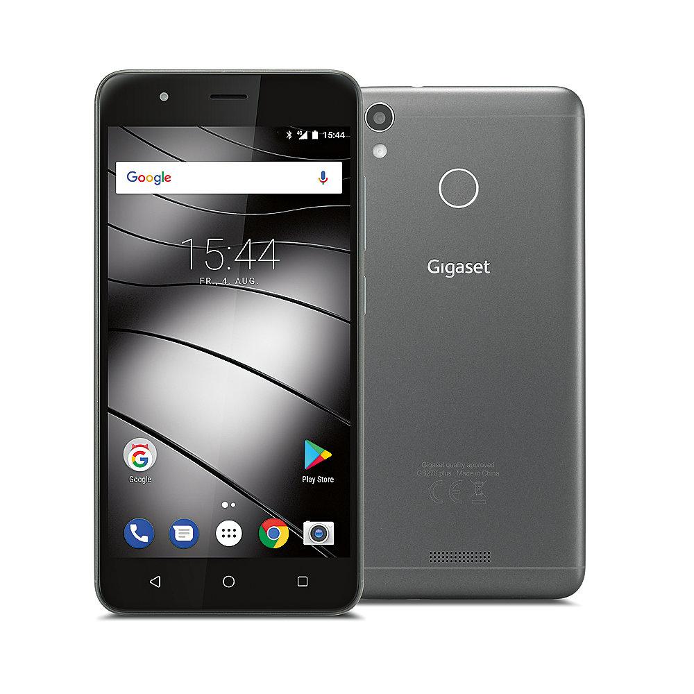 Gigaset GS270 Plus Dual-SIM grau 32 GB Android 7.0 Smartphone