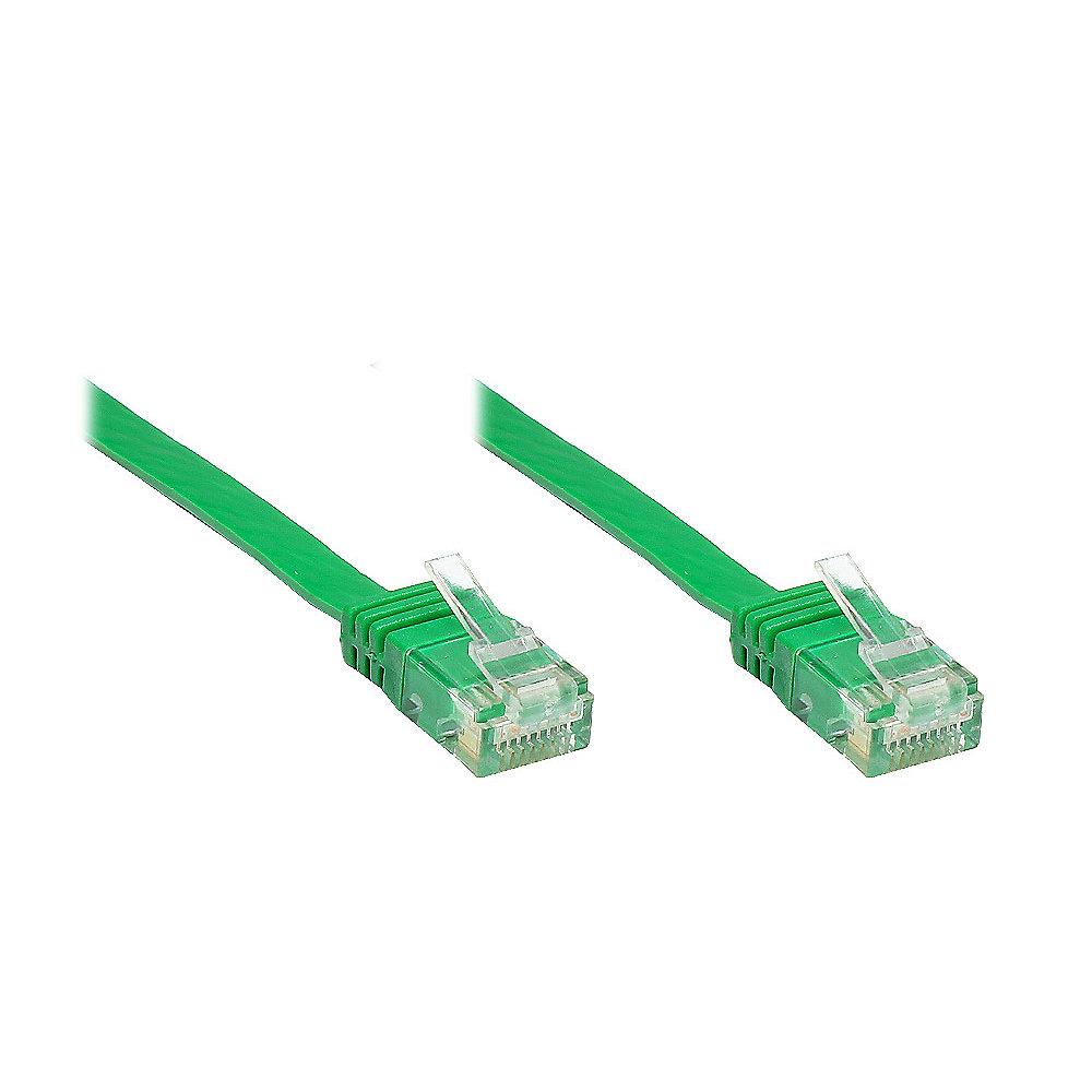 Good Connections 1,0m Patchkabel CAT6 U/UTP Flachkabel grün