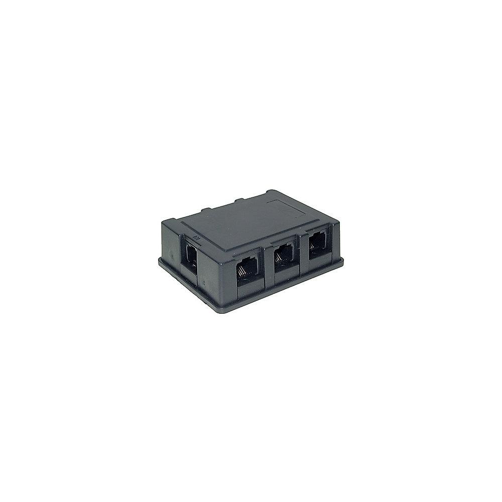 Good Connections ISDN Verteilerbox 3m 1x RJ45 zu 6x RJ45 Adapter schwarz, Good, Connections, ISDN, Verteilerbox, 3m, 1x, RJ45, 6x, RJ45, Adapter, schwarz