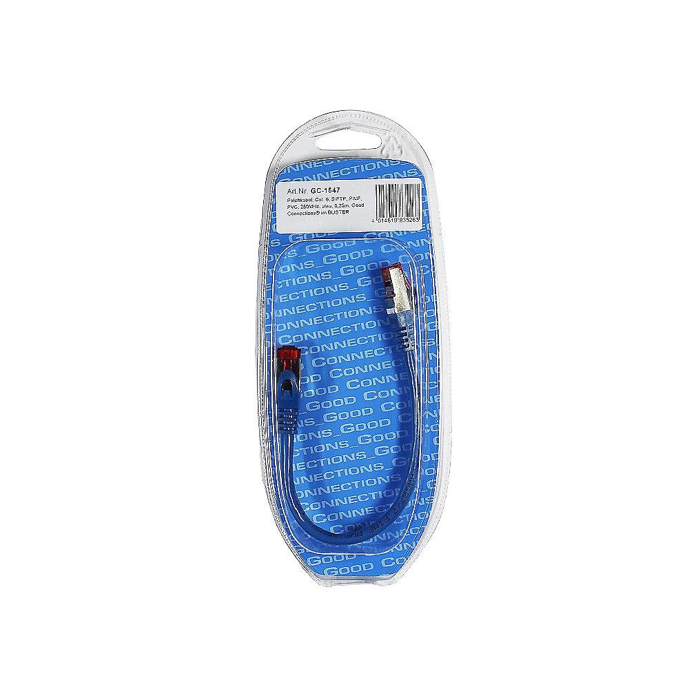Good Connections Patchkabel Cat. 6 2x RJ45 Stecker BLISTER blau 7,5m