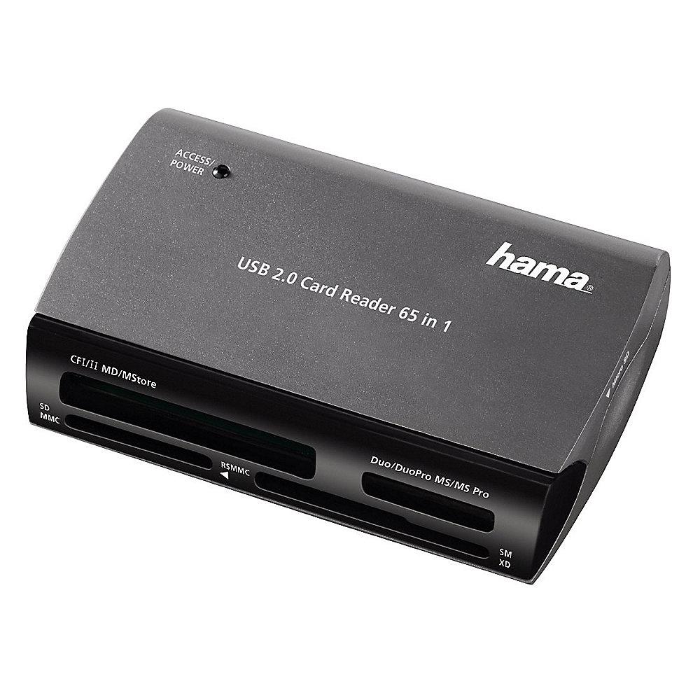 Hama USB 2.0 Kartenleser "65in1" schwarz