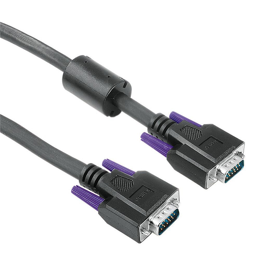 Hama VGA Kabel 10m Monitor HD Premium 15pol St./St. schwarz, Hama, VGA, Kabel, 10m, Monitor, HD, Premium, 15pol, St./St., schwarz