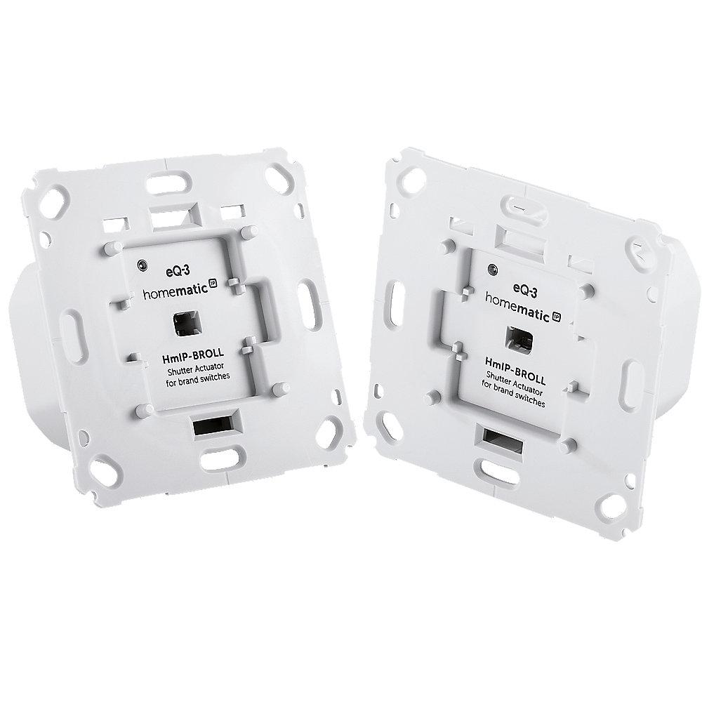 Homematic IP 2er Set Rollladenaktor für Markenschalter - Unterputz HmIP-BROLL