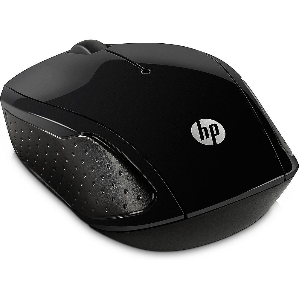 HP 200 Wireless Maus X6W31AA kabellos USB-Empfänger schwarz