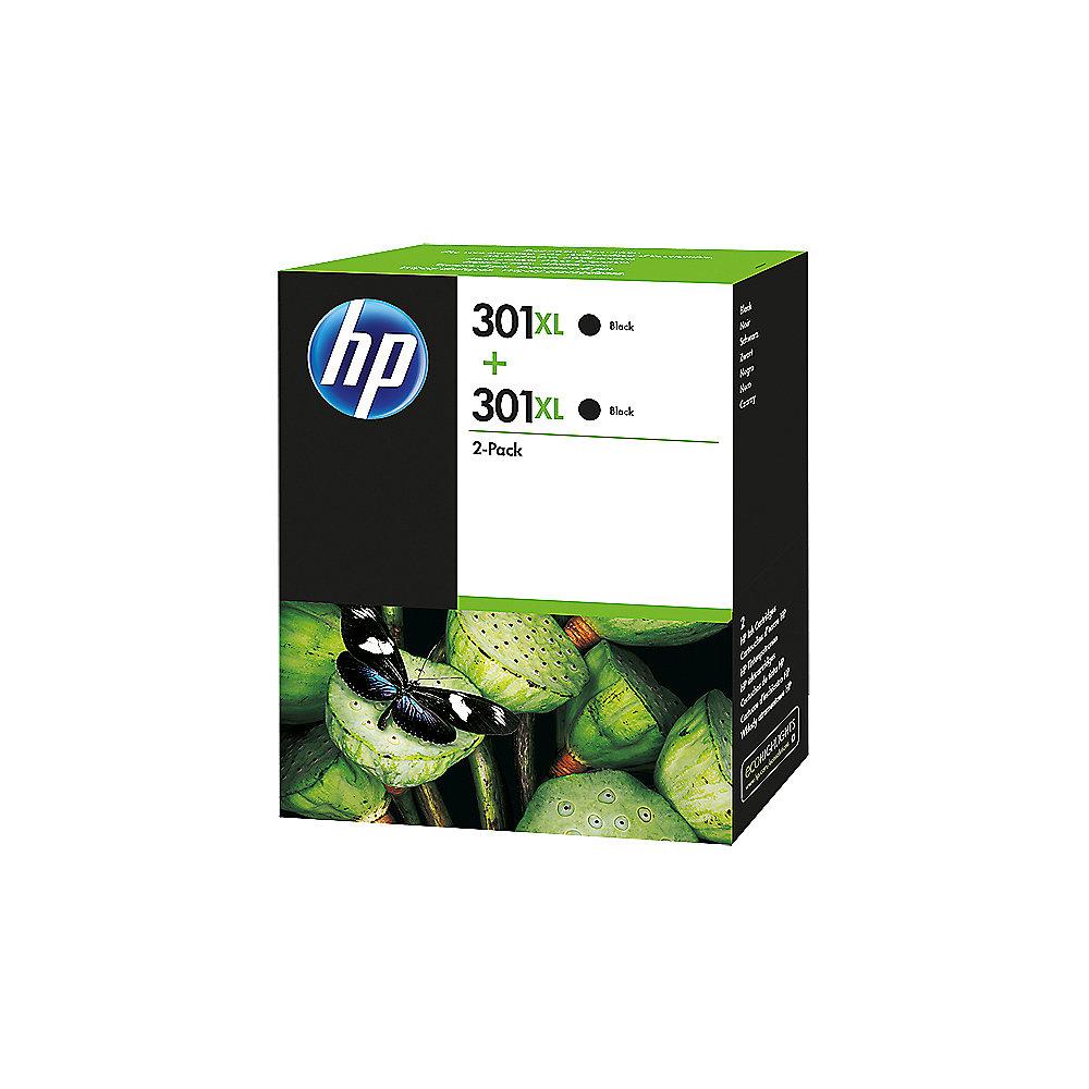 HP 301 XL Original Druckerpatronen D8J45AE Schwarz (2 Stück)