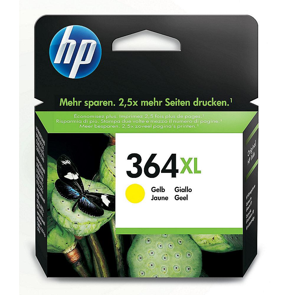 HP 364XL Original Druckerpatrone gelb mit hoher Kapazität CB325EE