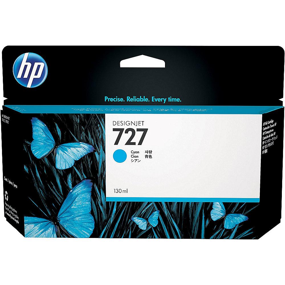 HP B3P19A Original Tintenpatrone 727 Designjet Cyan 130ml