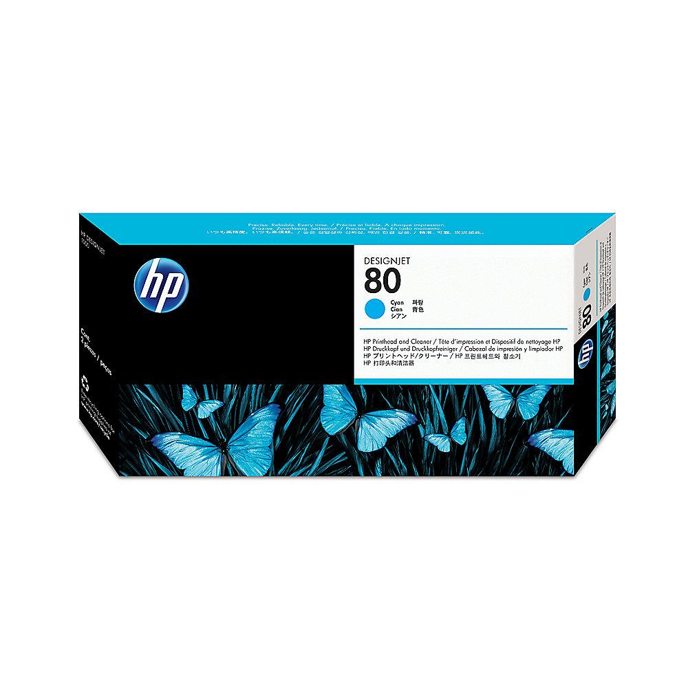 HP C4821A Original Druckkopf 80 cyan   Reiniger