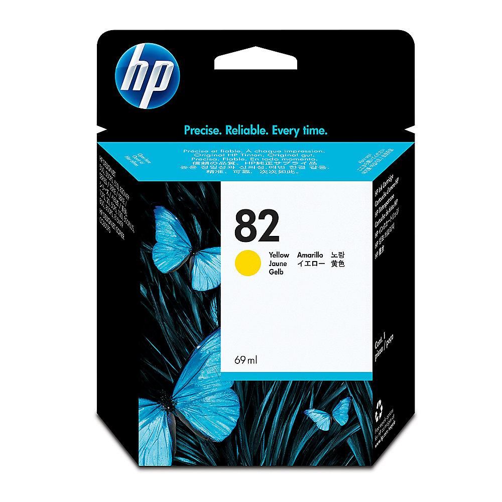 HP C4913A Original Druckerpatrone 82 gelb mit hoher Kapazität