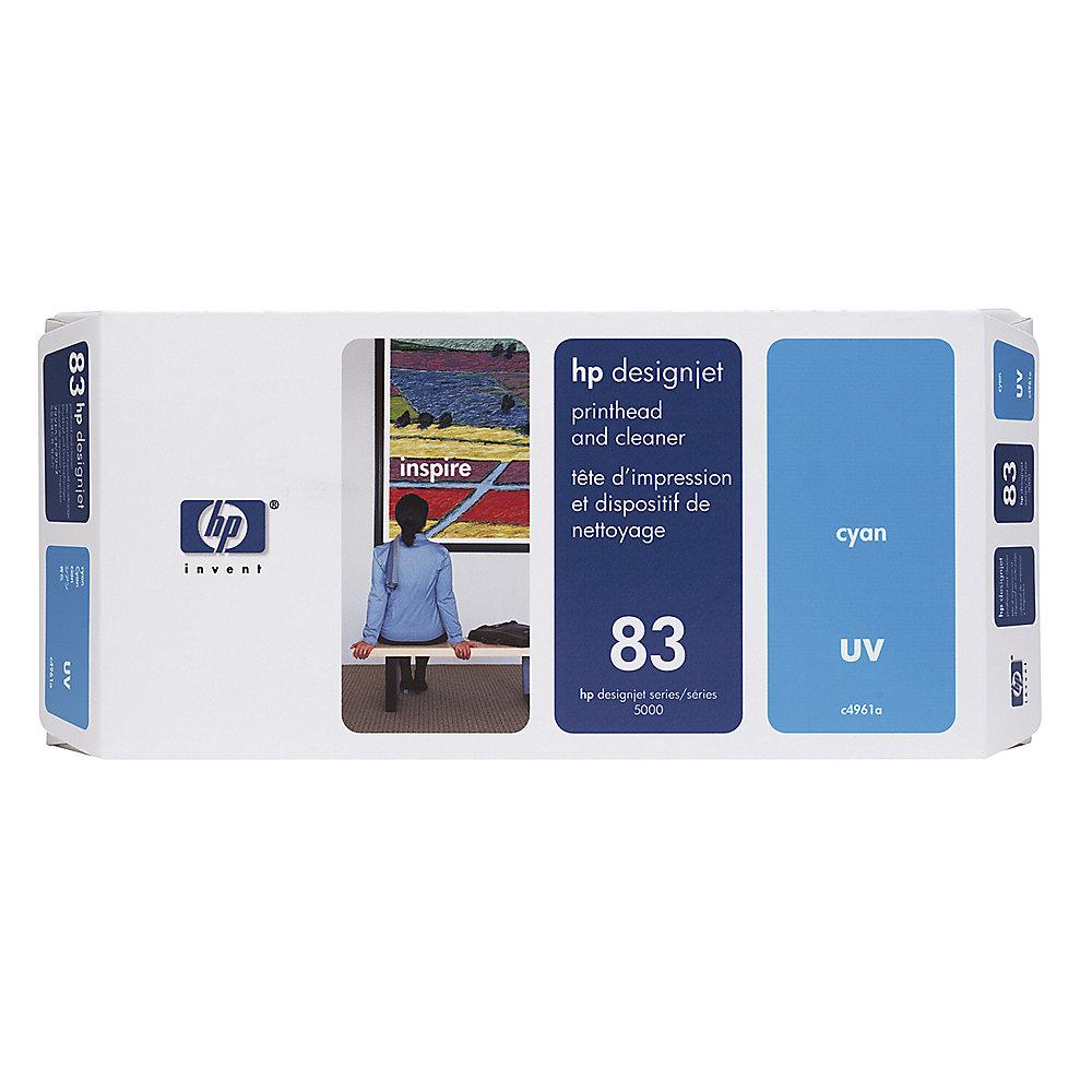HP C4961A Original Druckkopf 83 cyan UV   Reiniger