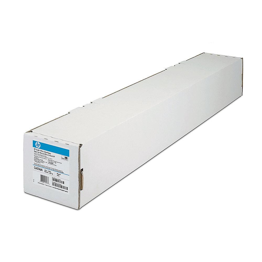 HP C6036A Inkjet-Papier hochweiß, 914mm (36 Zoll) x 45,7m, 90 g/qm, HP, C6036A, Inkjet-Papier, hochweiß, 914mm, 36, Zoll, x, 45,7m, 90, g/qm