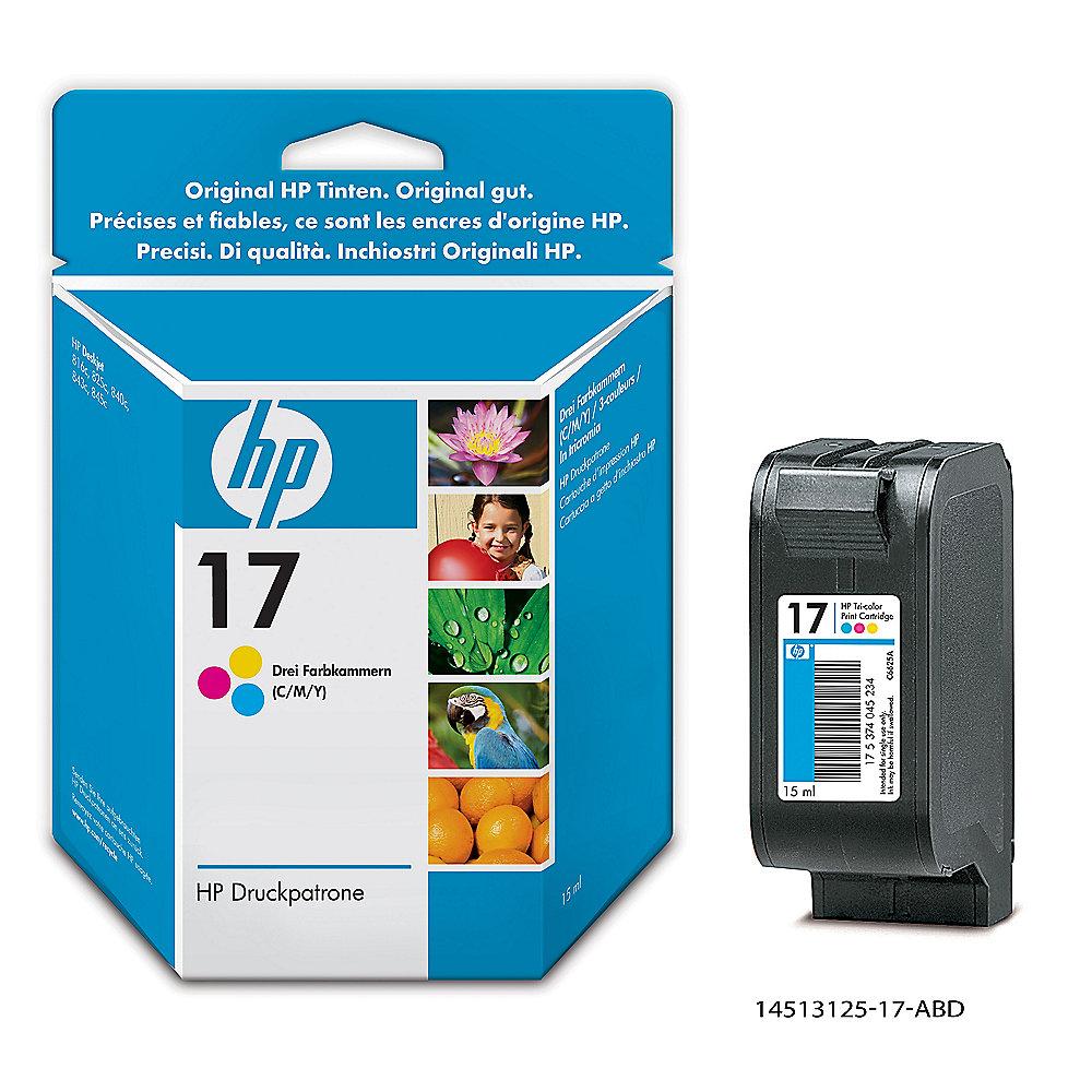 HP C6625AE Original Druckerpatrone 17 dreifarbig (cyan, magenta, gelb)