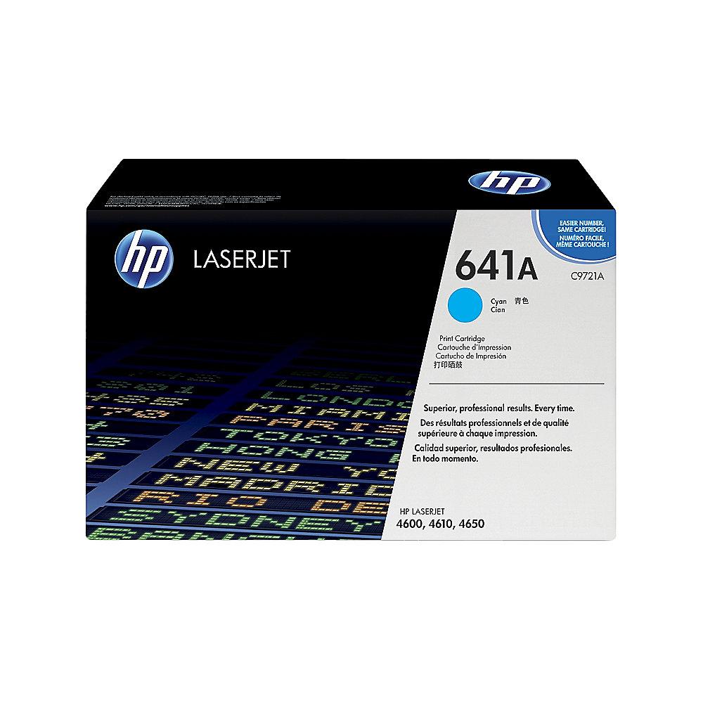HP C9721A Original Tonerkassette 641A Cyan für ca. 8.000 Seiten