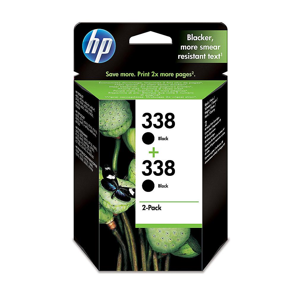 HP CB331EE 2x Original Druckerpatrone 338 schwarz