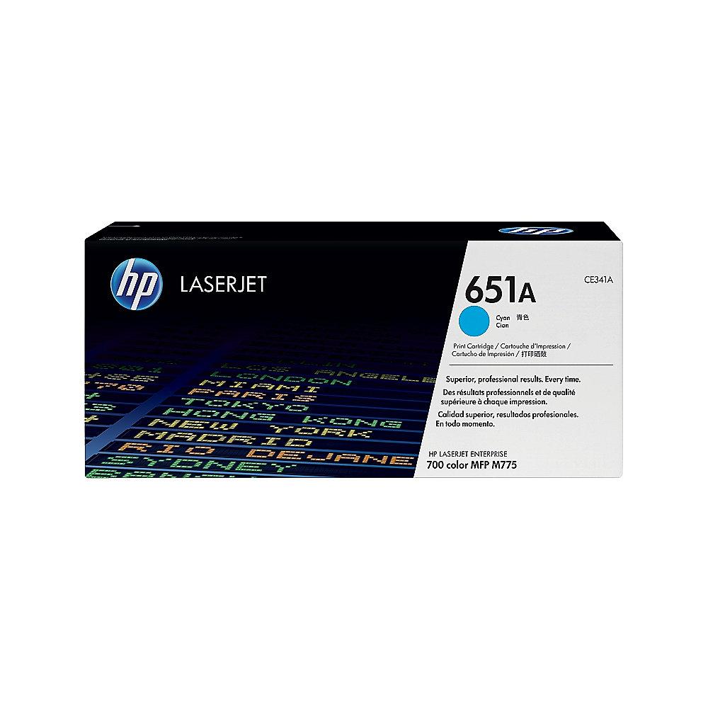 HP CE341A Original Tonerkassette 651A cyan