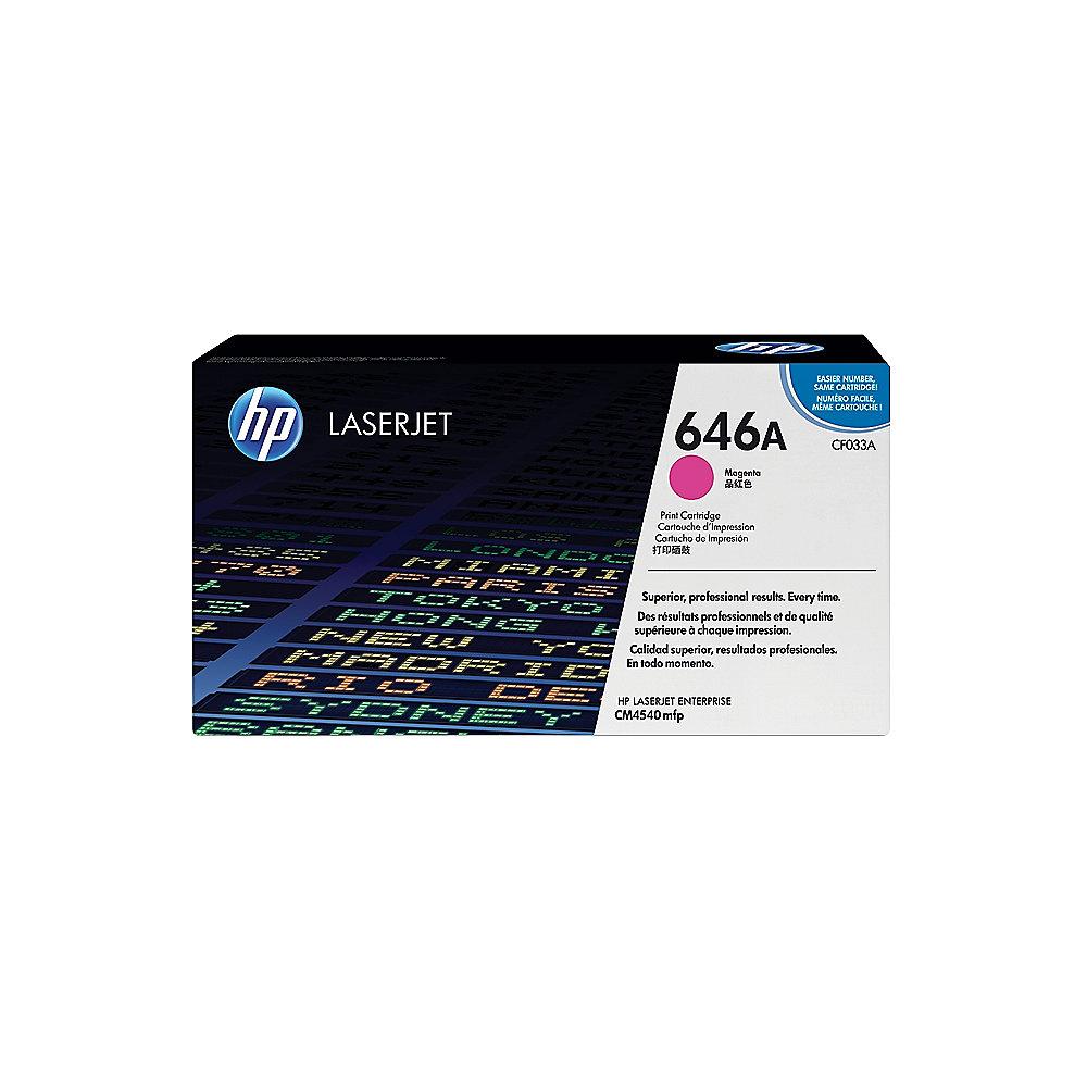 HP CF033A Original Tonerkassette 646A magenta