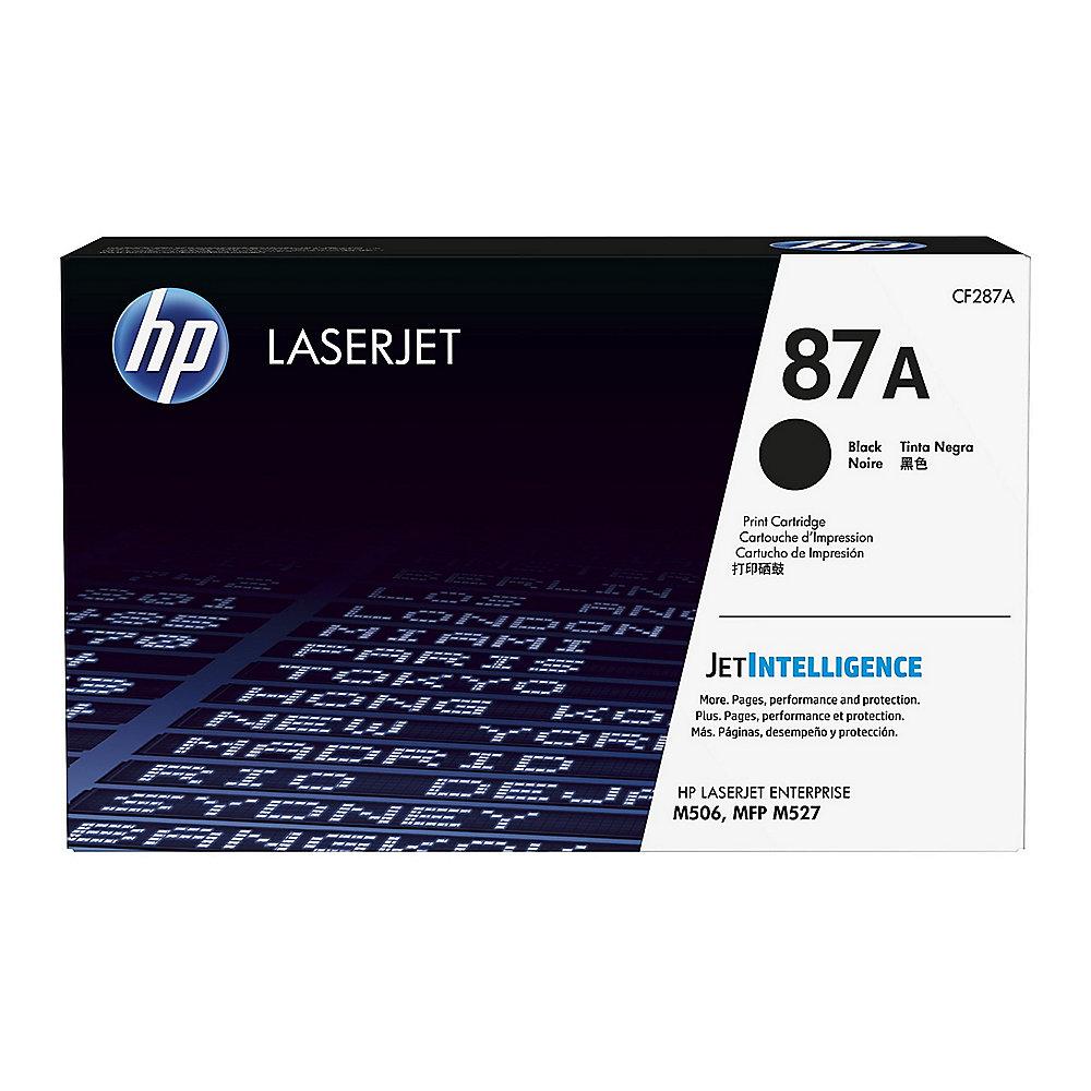 HP CF287A Original Tonerkassette 87A schwarz mit normaler  Kapazität 9.000S.