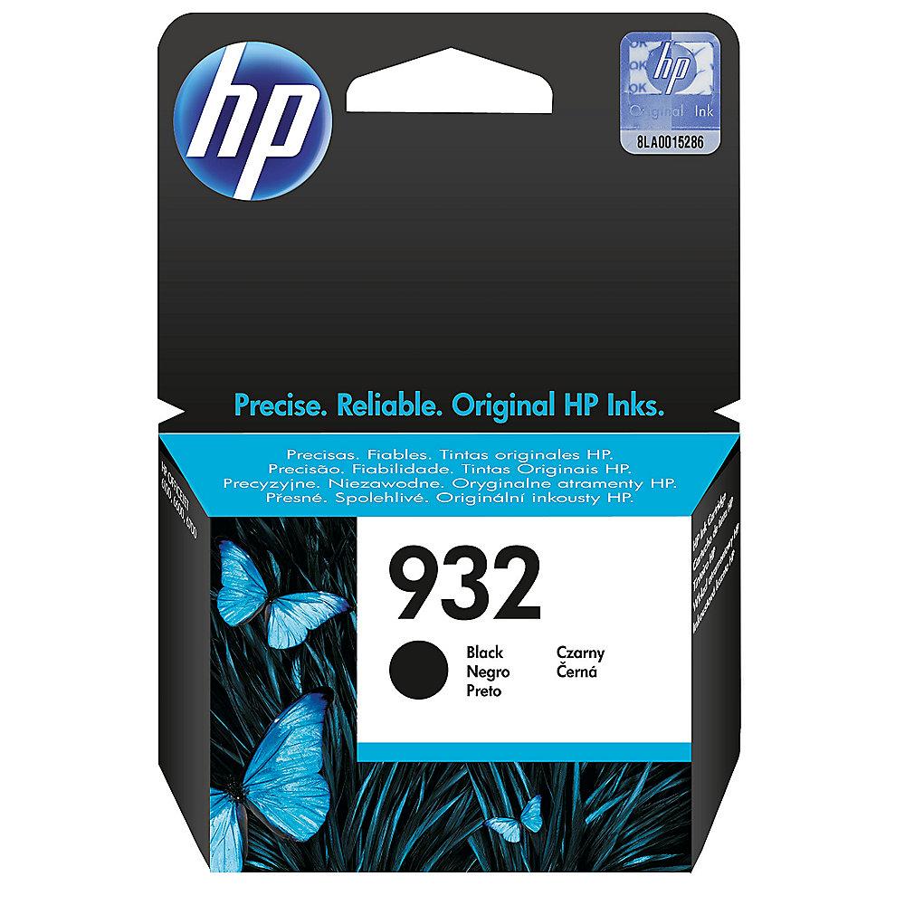HP CN057AE Original Druckerpatrone 932 Schwarz für ca. 400 Seiten