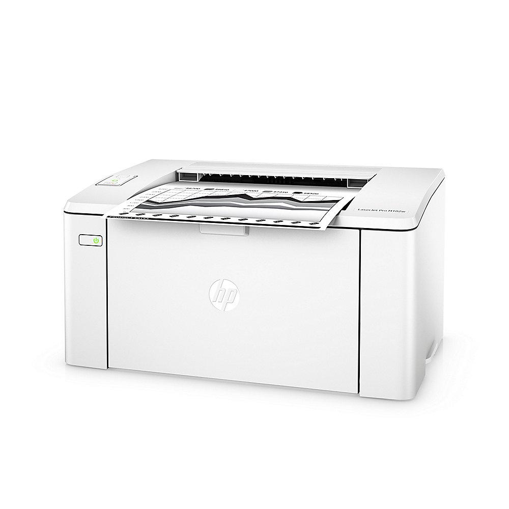 HP LaserJet Pro M102w S/W-Laserdrucker USB WLAN