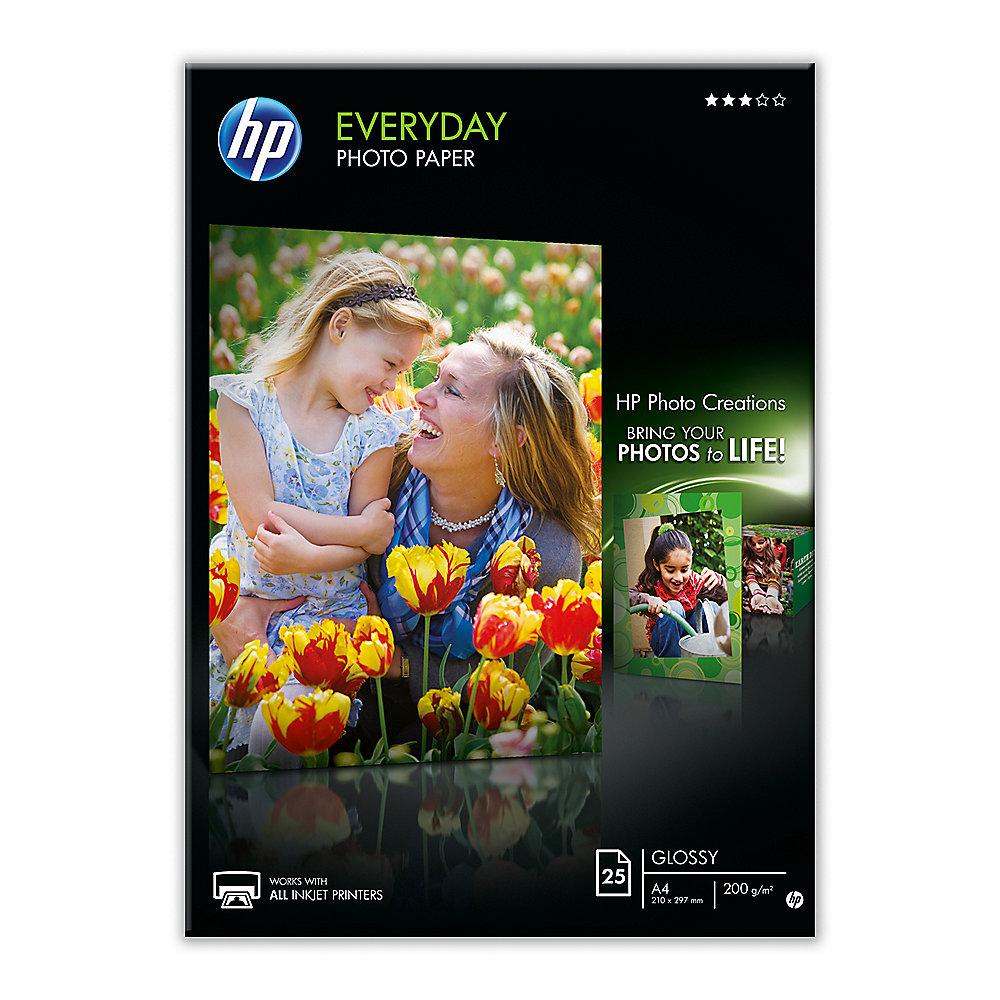 HP Q5451A Fotopapier glänzend, 25 Blatt, DIN A4, 200 g/qm
