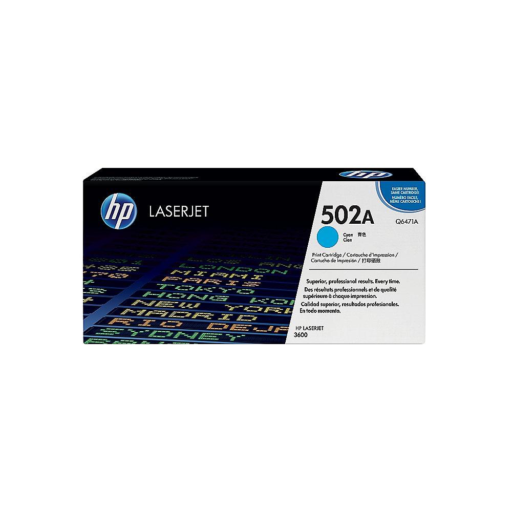 HP Q6471A Original Tonerkassette 502A cyan
