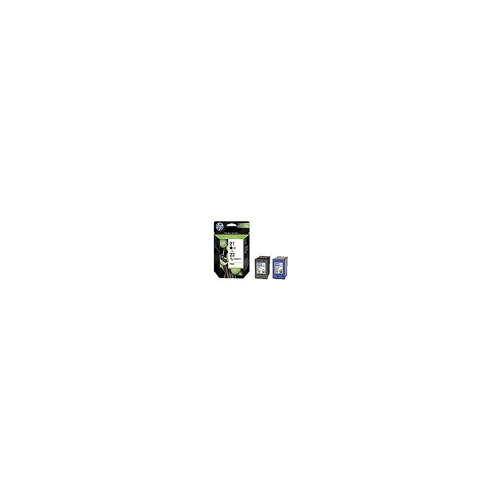 HP SD367AE Original Druckerpatronen HP 21 (schwarz)/HP 22 (dreifarbig) 2er Pack
