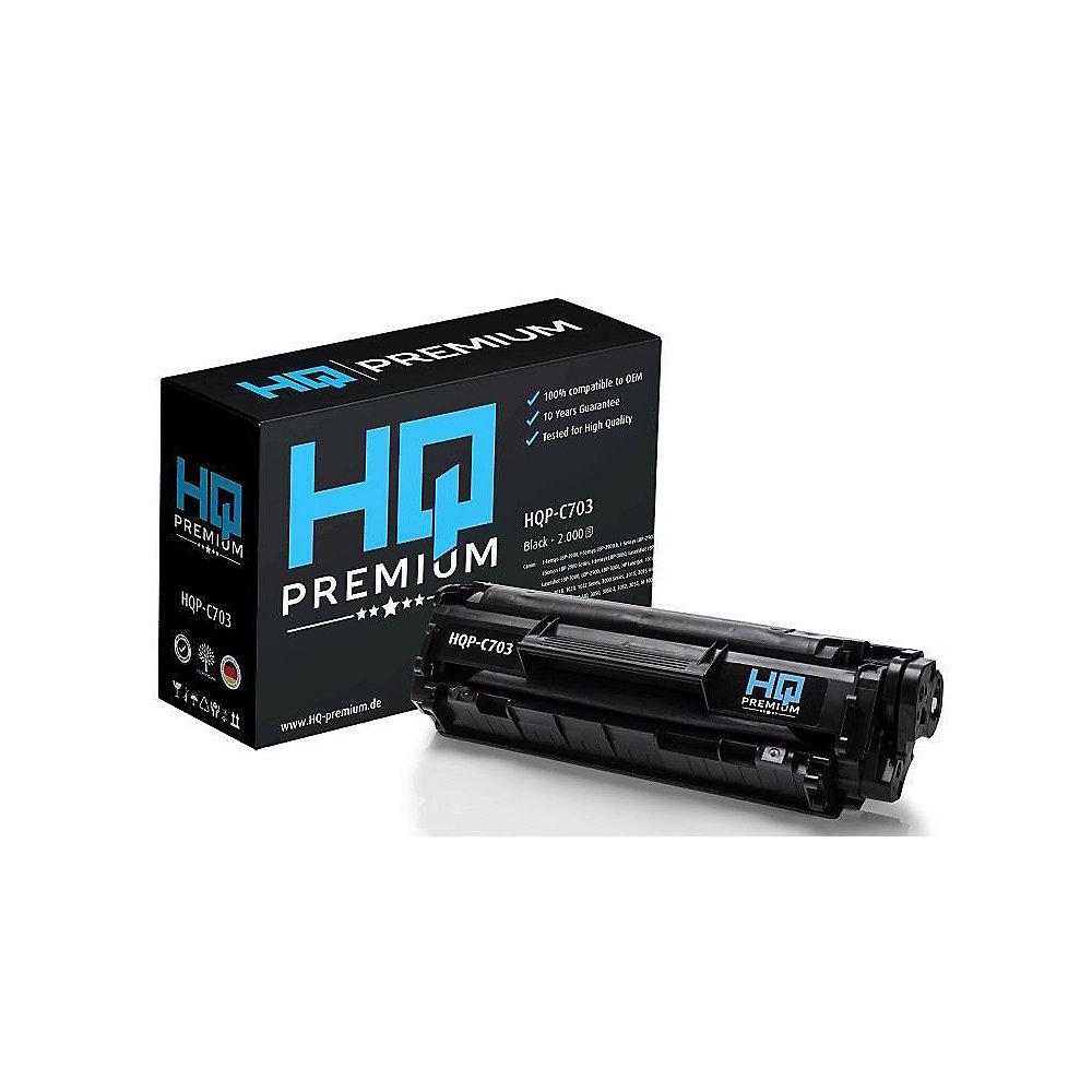 HQ-Premium Toner ersetzt Canon 703 Schwarz für ca. 2.000 Seiten