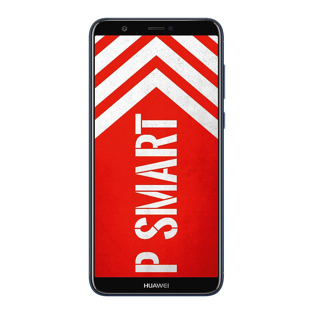 HUAWEI P smart Dual-SIM blue Android 8.0 Smartphone mit Dual-Kamera