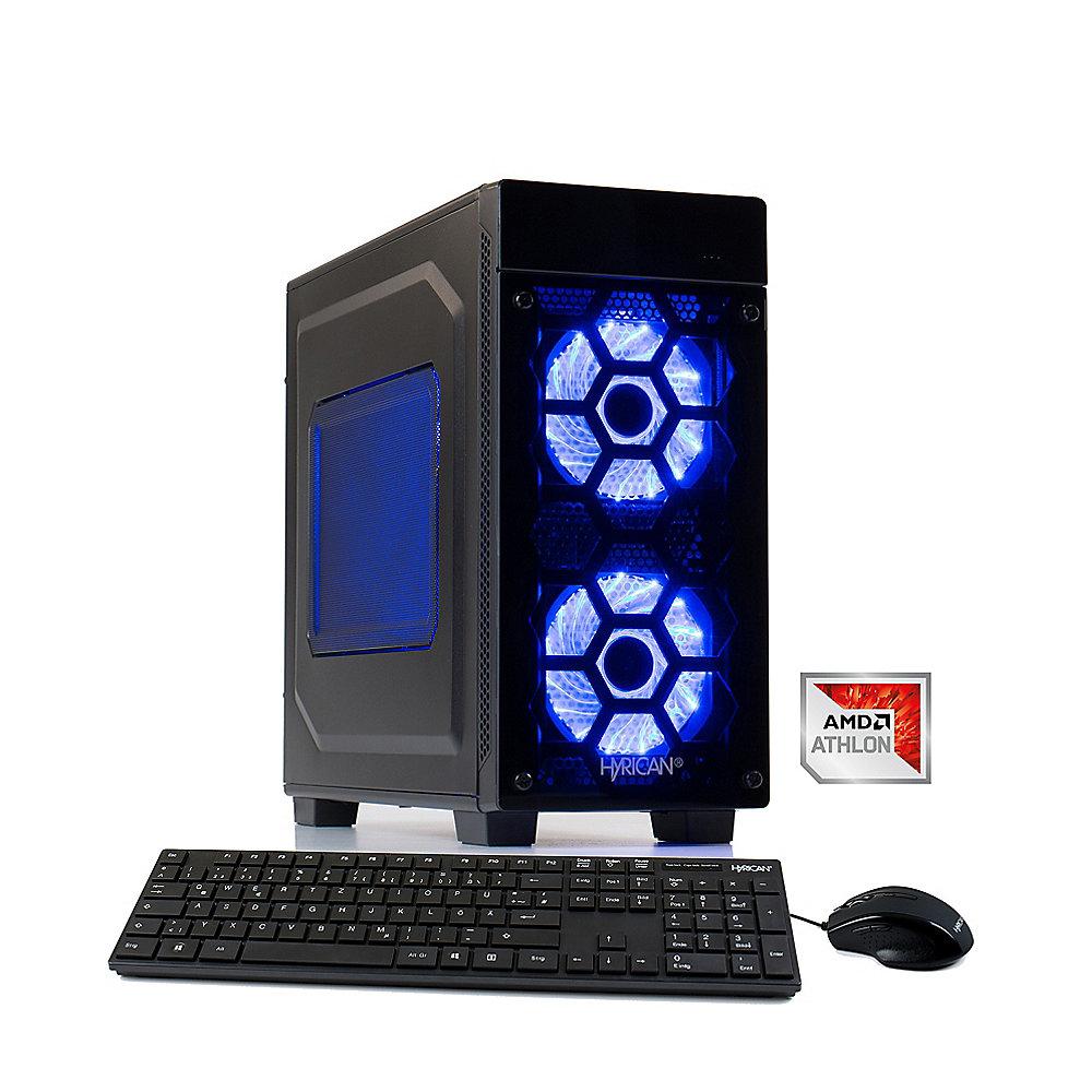 Hyrican Striker Gaming PC blue 5839 Athlon X4 950 8GB 1TB GeForce GTX 1050 Win10