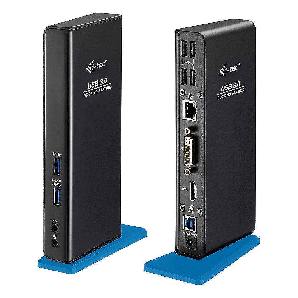 i-tec USB 3.0 Dual Docking Station HDMI/ DVI Full HD  2048x1152 Gigabit Ethernet