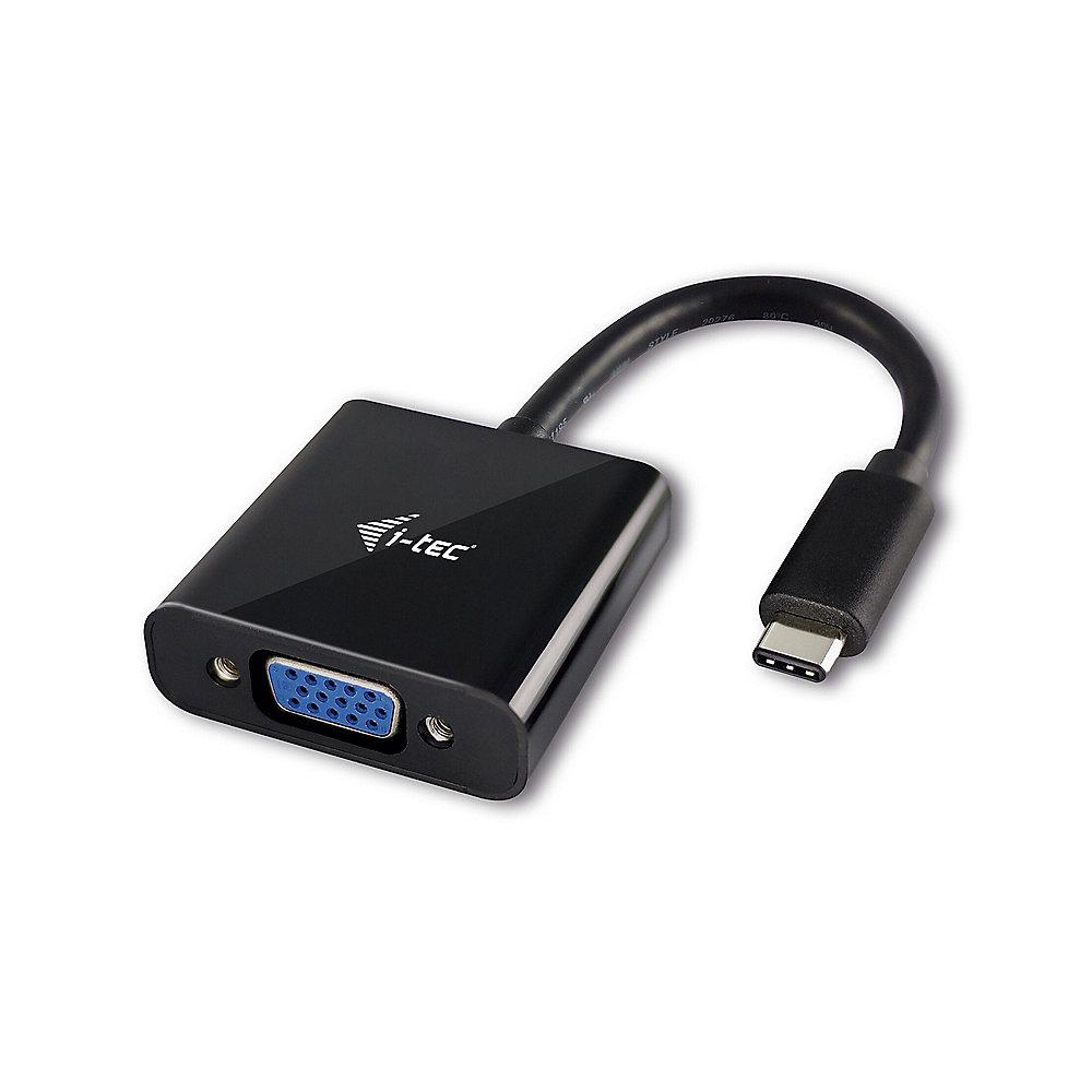 i-tec USB 3.1 Display Adapter Typ-C  zu VGA Full HD  TB3 St./Bu. schwarz, i-tec, USB, 3.1, Display, Adapter, Typ-C, VGA, Full, HD, TB3, St./Bu., schwarz