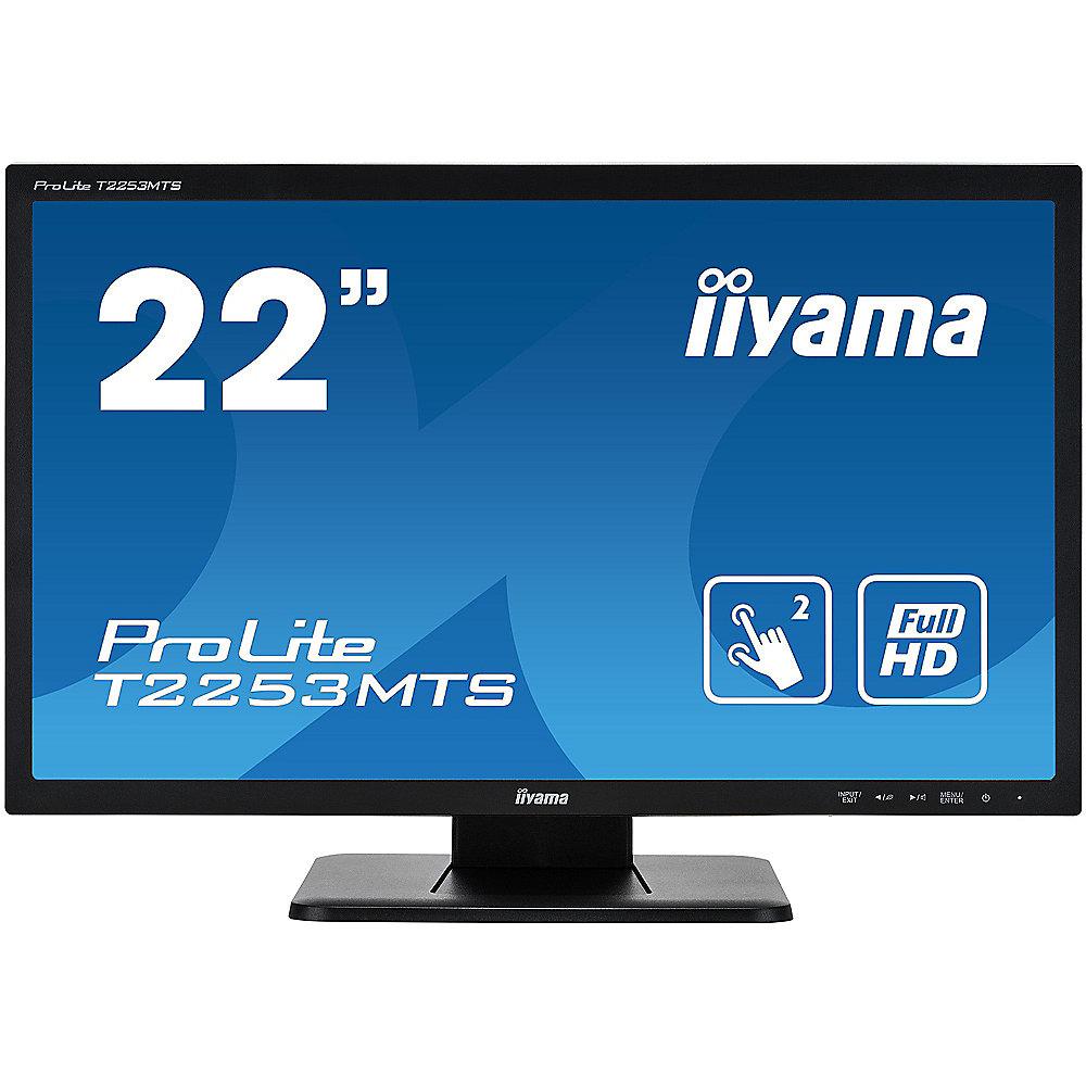 iiyama ProLite T2253MTS-B1 54.7cm (21.5") Dual Touchscreen Monitor optical